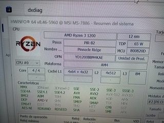 MSI B450 +procesador+ram