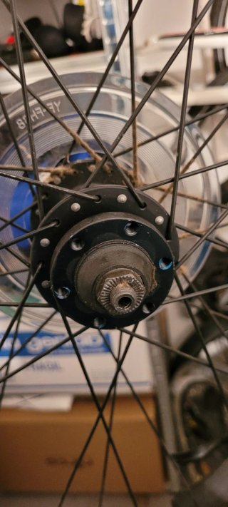 Llanta trasera aluminio MTB 29 Negra