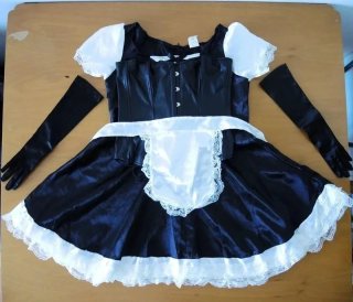 Waitress sexy dress with accessories