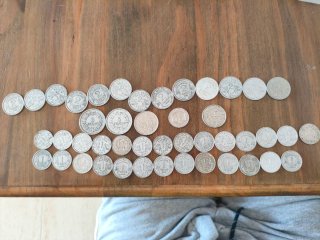 Lote de monedas francesas