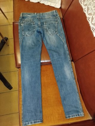 Pantalón Skinny Elástico Azul