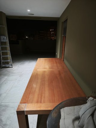 Mesa comedor madera maciza grande