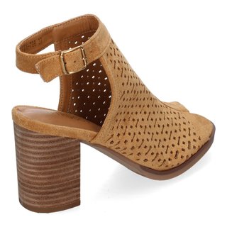 Sandalias Tacón Camel Calado Talla 37