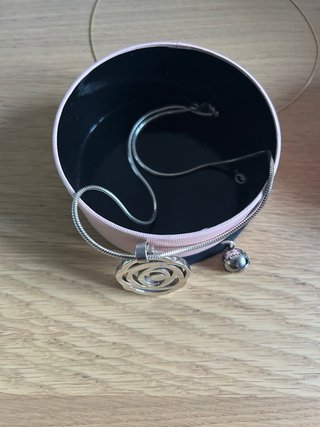 Colgante de plata 1 ley Rosa de Abril TOUS