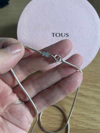 Colgante de plata 1 ley Rosa de Abril TOUS