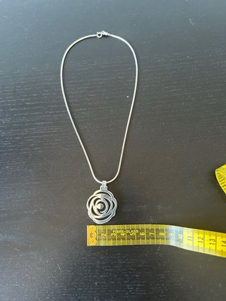 Colgante de plata 1 ley Rosa de Abril TOUS