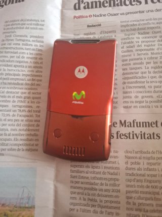 Teléfono Móvil Motorola V3x Plata/Marrón
