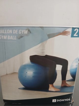Balón de gimnasio SWISS BALL BASIC MEDIUM BLUE