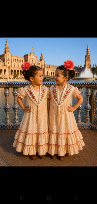 Traje de flamenca para niña