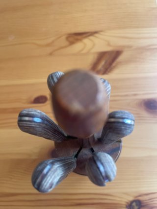 Set di 6 coltelli per bistecca con manici in legno e metallo