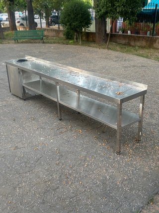 Mesa de trabajo alumino 3,5m