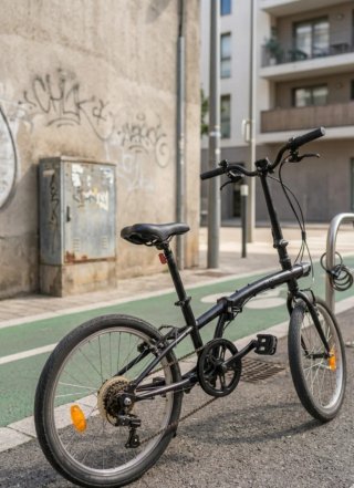 Bicicleta plegable Oxilane 20 pulg. 6 velocidades