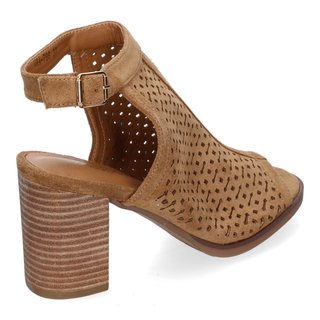 Sandalias Tacón Beige Talla 37