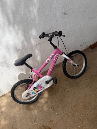 Bicicleta infantil rosa 16