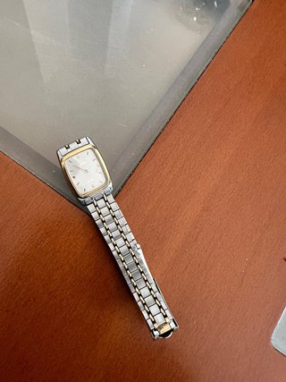 Reloj Omega De Ville Cuarzo Oro/Plata