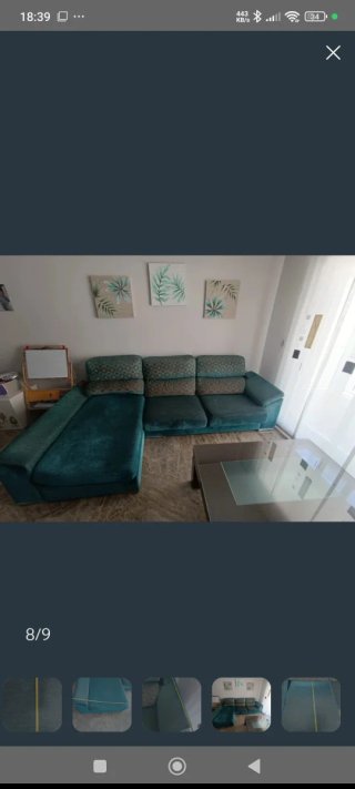 Sofá chaiselongue 3 plazas + chaiselongue