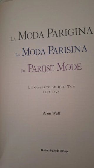 Libro Moda Parisina: La Gazette du Bon Ton