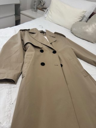 Gabardina Zara Beige da mucho mas talla 40