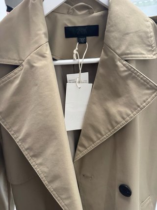 Gabardina Zara Beige da mucho mas talla 40