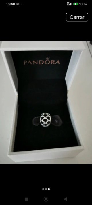 Pandora Charm Plata Diseño Calado