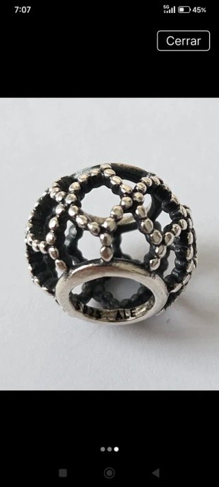 Pandora Charm Plata Diseño Calado