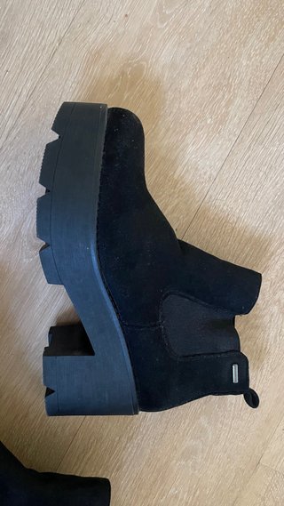 Botines negros plataforma