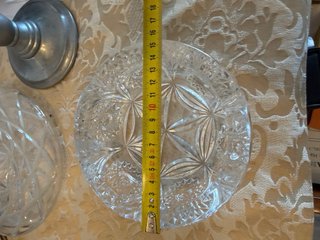 Cenicero cristal tallado antiguo