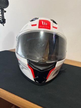 Casco MT Stinger 2 Blanco Poco Uso