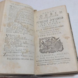 Libro antico - Delle poesie malinconiche 1791