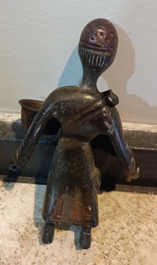 Statuina vintage Acquaiolo in Bronzo/Ottone