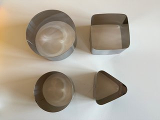 Set coppapasta stampini in acciaio inox Tescoma