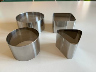 Set coppapasta stampini in acciaio inox Tescoma