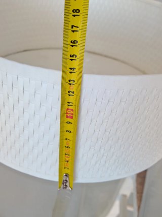 Plafón techo Ikea blanco tejido