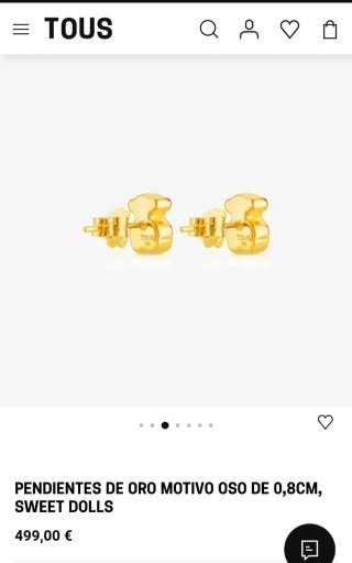 Conjunto Ositos Tous Oro
