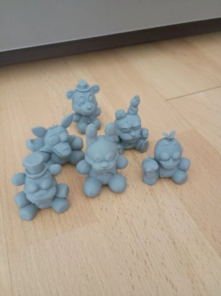 Lote 6 Figuras 3D FNAF plush