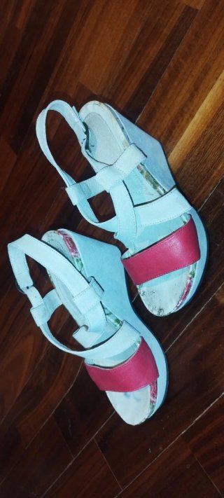Sandalias de cuña verano mujer