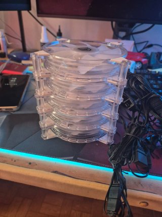 Pack 5 Ventiladores Nfortec Velorum+controladora