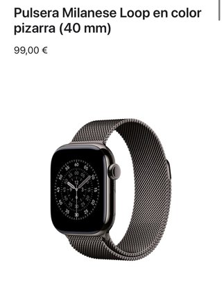 Apple Watch SE 3 40mm + Milanese Loop Correa negra