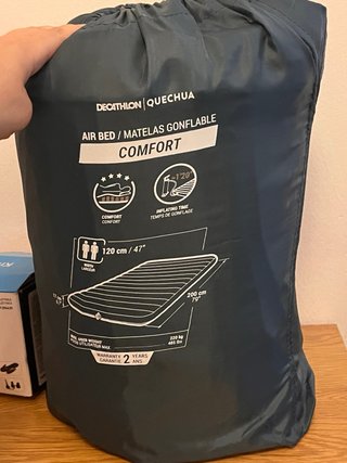 Colchón hinchable Quechua + Bomba de aire
