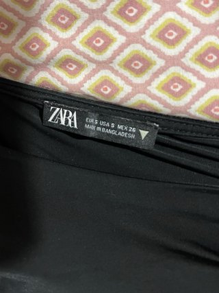 Camiseta Zara manga larga negra Talla S