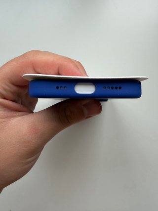 Funda iPhone 16 Pro Silicona MagSafe Azul