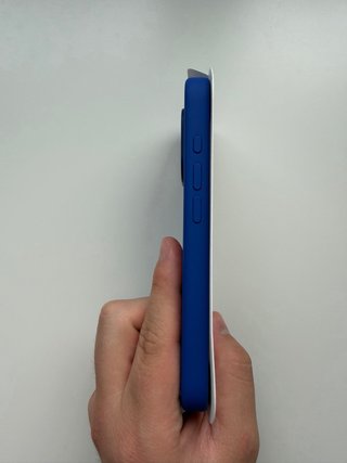 Funda iPhone 16 Pro Silicona MagSafe Azul