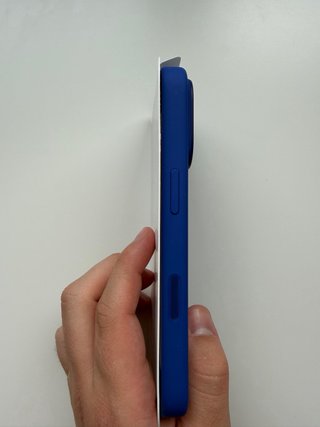 Funda iPhone 16 Pro Silicona MagSafe Azul