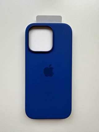 Funda iPhone 16 Pro Silicona MagSafe Azul