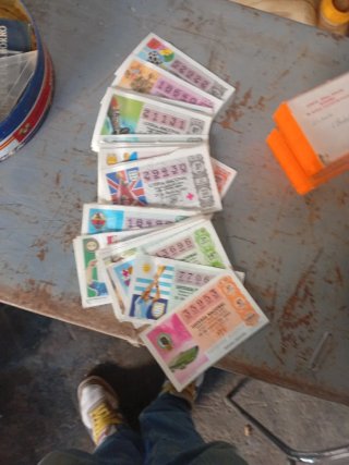 Décimos de Lotería Nacional Antiguos