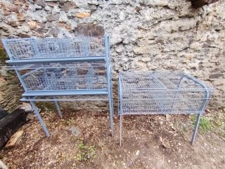Jaulas de conejos, codornices y pajaros