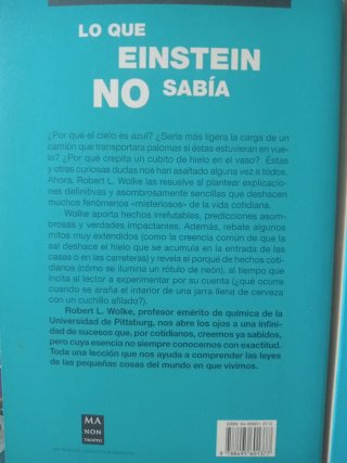 3 libros sobre Einstein=Roberto L.Wolke=6€ cada 1