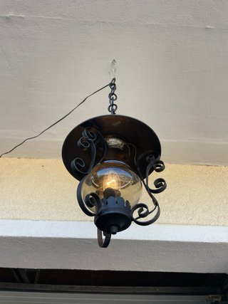 Lampadario/lanterna ferro battuto esterno