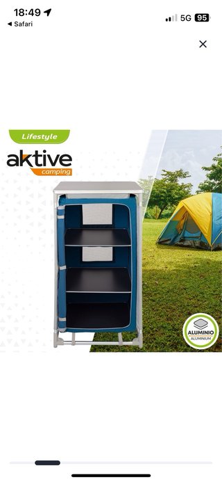 Mueble Cocina Camping AKTIVE Azul/Gris