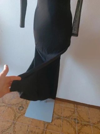 Abito lungo elegante nero tg.44